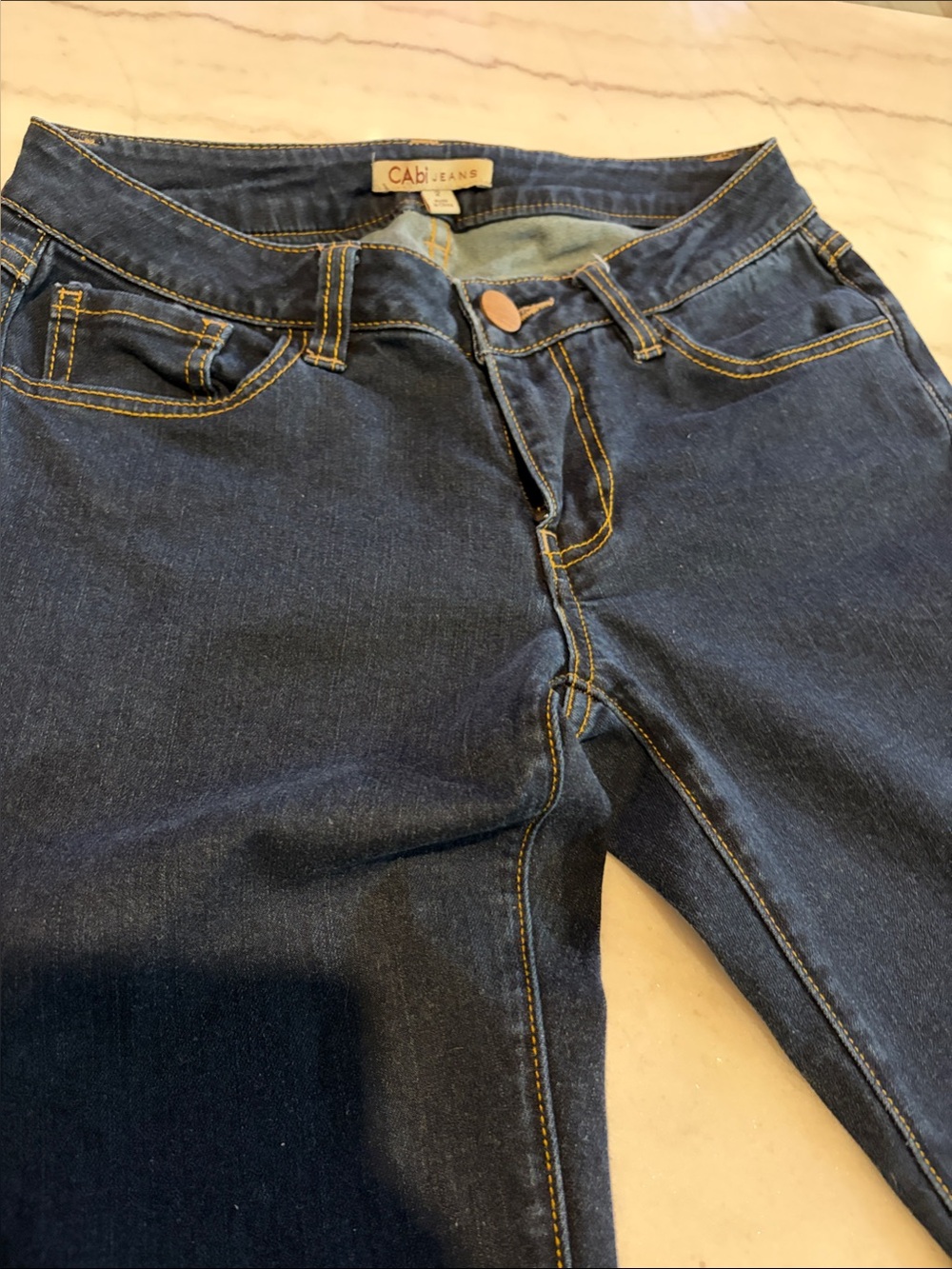 CAbi Deep Indigo Skinny Jeans